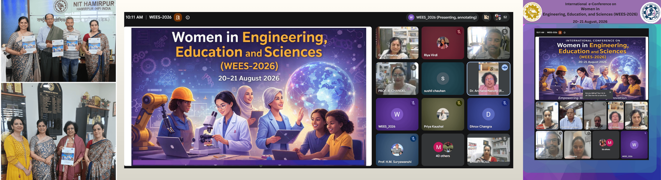 International e-Conference on Women in Engineering, Education and Sciences (WEES-2026) Organized at NIT Hamirpur (20–21 August 2026)