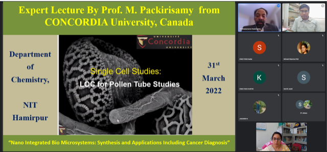 Expert Lecture By Prof. M. Packirisamy